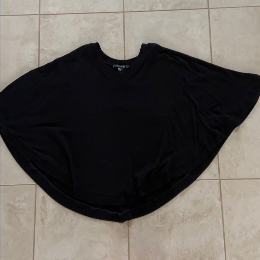 Black poncho shirt